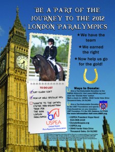 Advertisement  for United States Para-Equestrian Dressage Team to head to Paralympics by Lindsay Yosay McCall and SuperTech Media